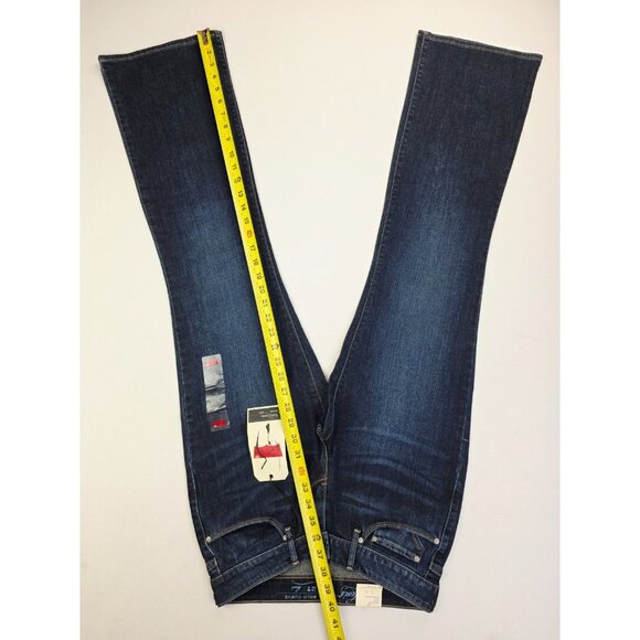 Levi's Size 27X32 Womens Bootcut Bold Curve Modern Fit Blue Denim Logo Jeans NWT - Picture 12 of 15